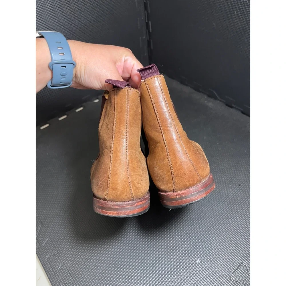 Hudson London Chelsea Boots Mens 43 US 10 Tan Leather SER01 Ankle‎ Boots